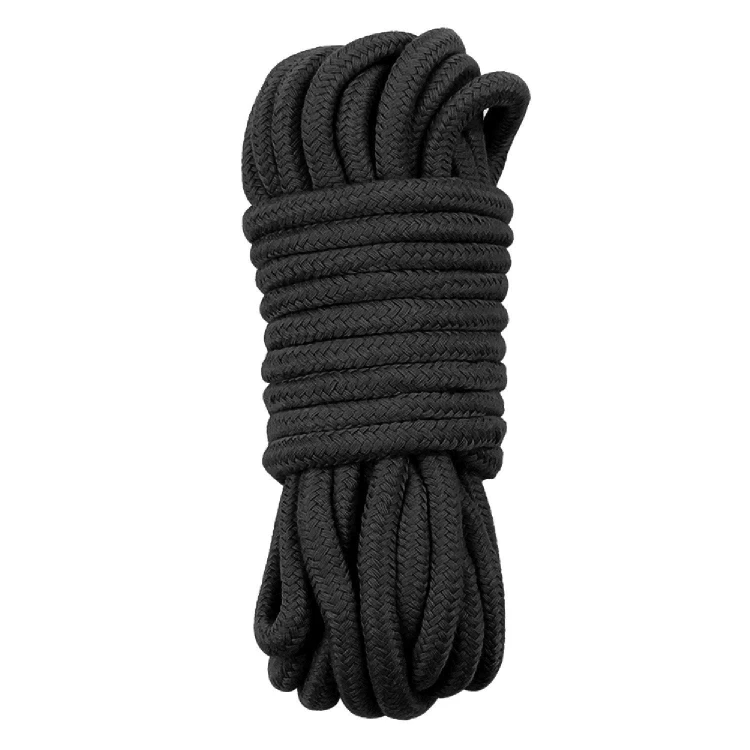 lina do krępowania Fetish Bondage Rope Black 10 m