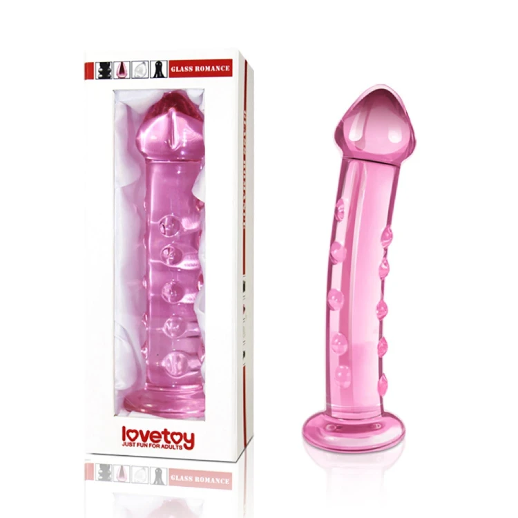 dildo 7.5" Glass Romance Pink