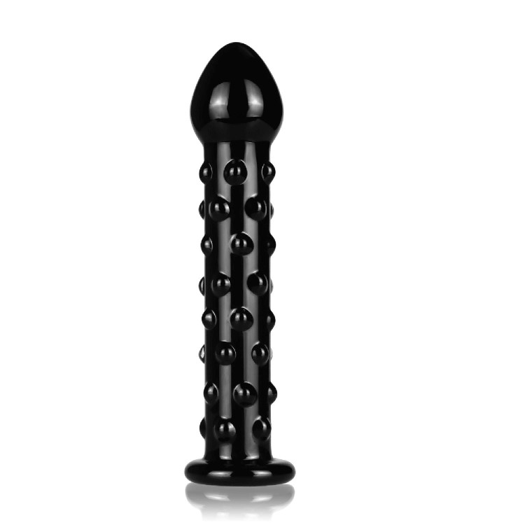 dildo 7" Glass Romance Black