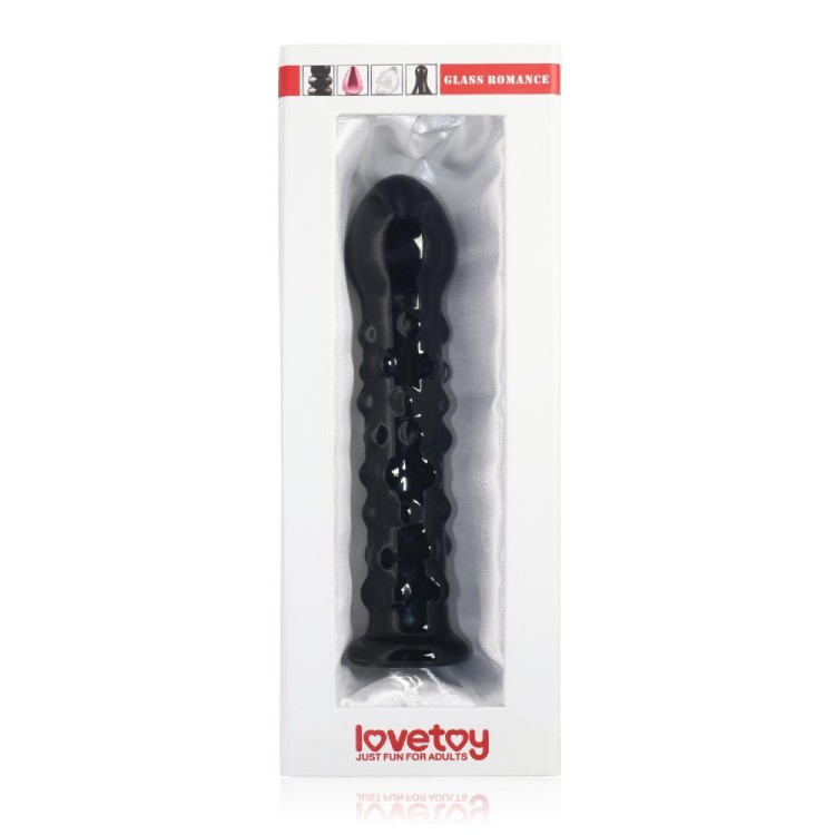 dildo 7" Glass Romance Black