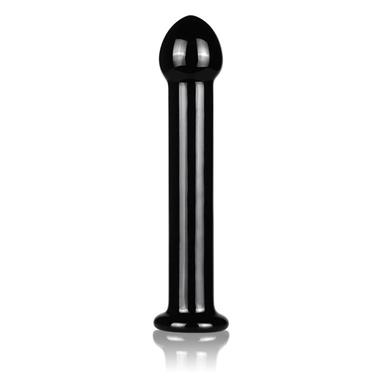 dildo 7" Glass Romance Black
