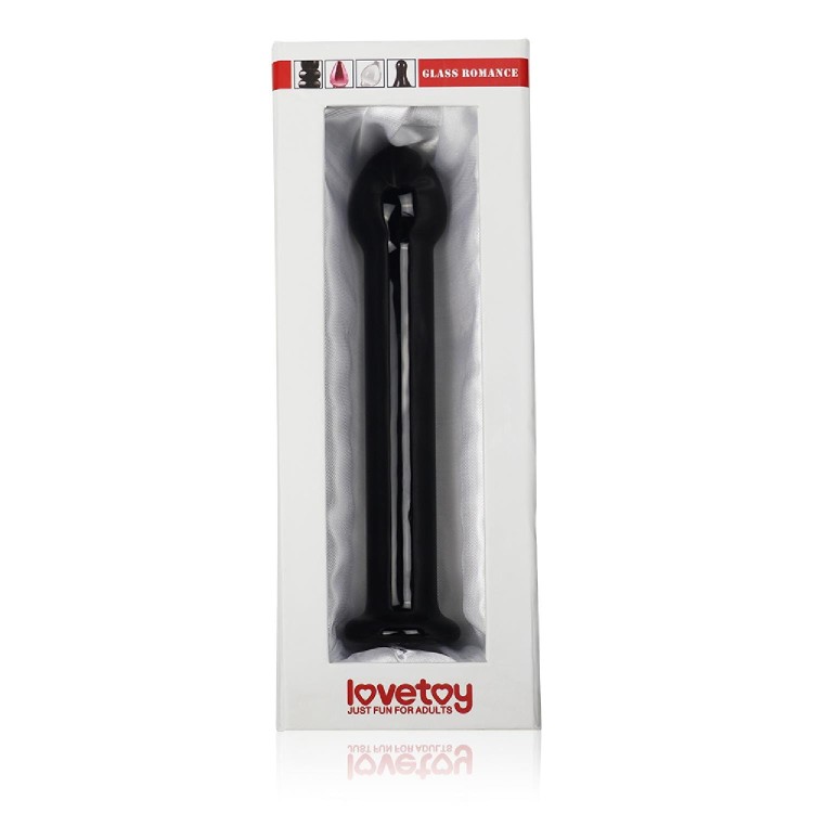 dildo 7" Glass Romance Black