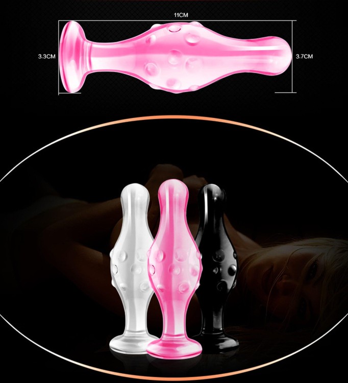 korek analny 4.5"" Glass Romance Pink