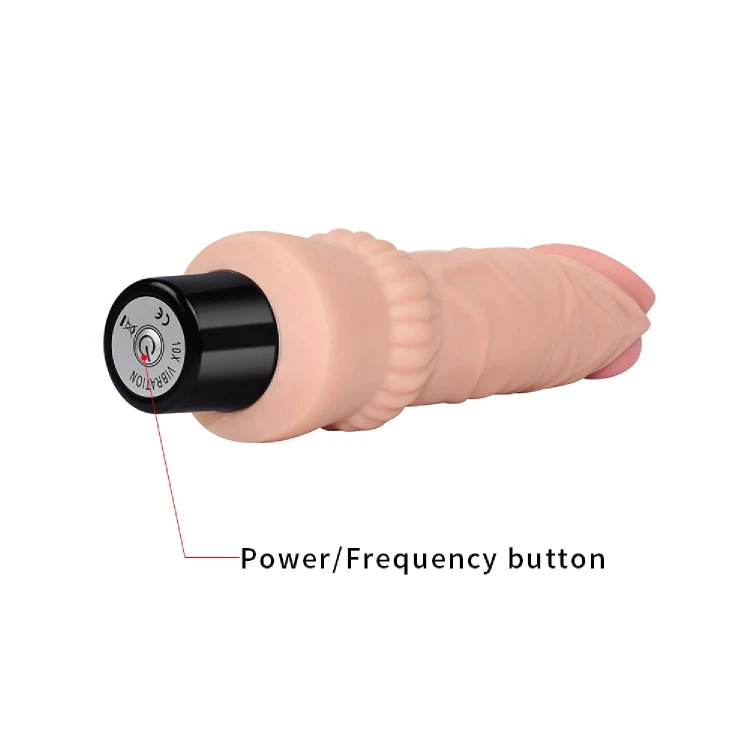 dildo 7.8"" REAL SOFTEE Vibrating