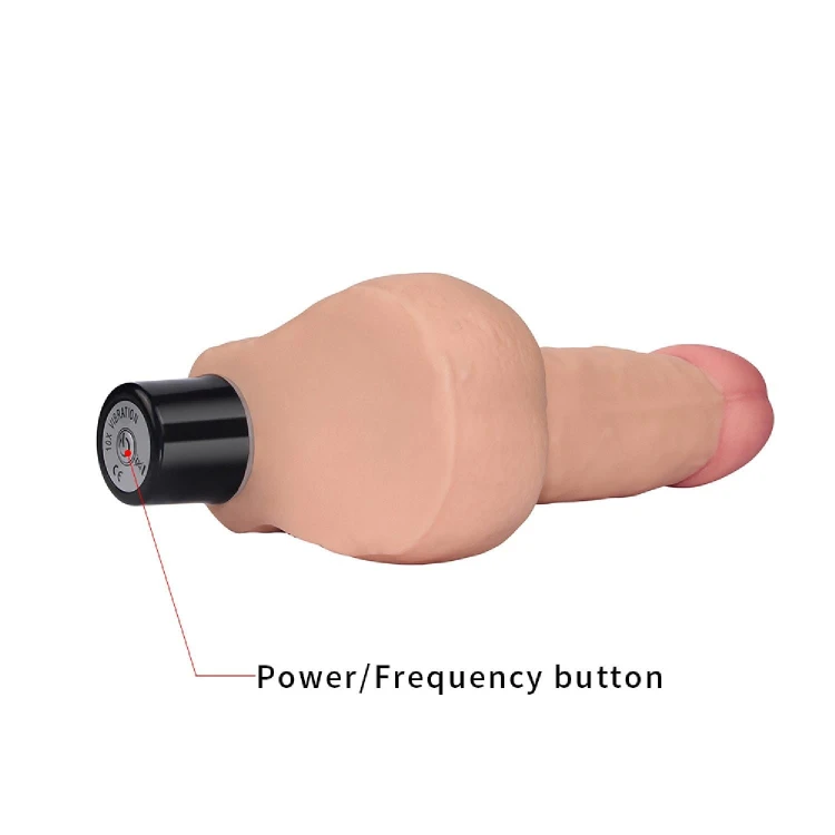 dildo 8"" REAL SOFTEE Vibrating