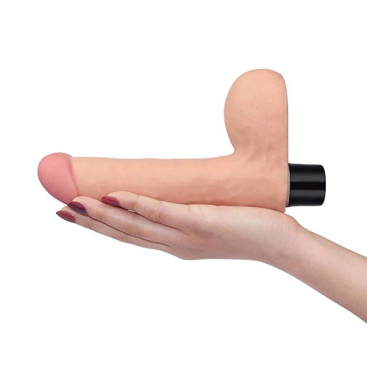 dildo 8"" REAL SOFTEE Vibrating