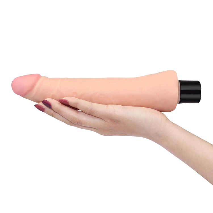 dildo 9"" REAL SOFTEE Vibrating