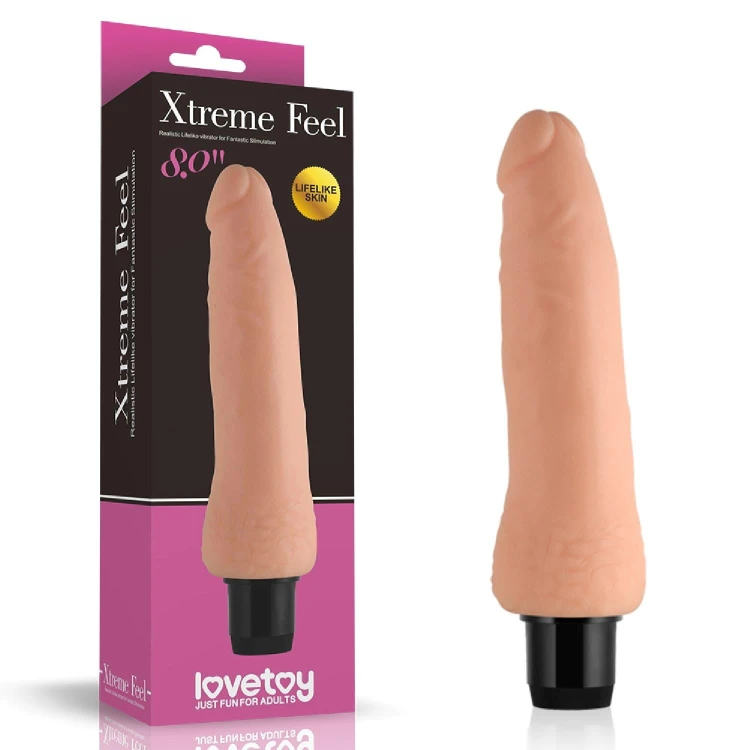 dildo 8'' Xtreme Feel Cyberskin Vibrator