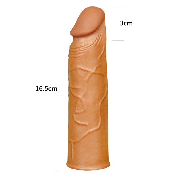 nakładka realistyczna Add 1"" Pleasure X Tender Penis Sleeve Brown