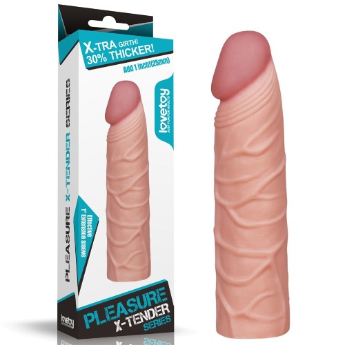 nakładka realistyczna Add 1"" Pleasure X Tender Penis Sleeve Flesh