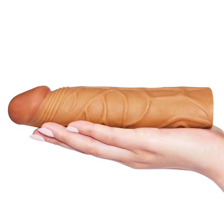 nakładka realistyczna Add 1"" Pleasure X Tender Penis Sleeve Brown