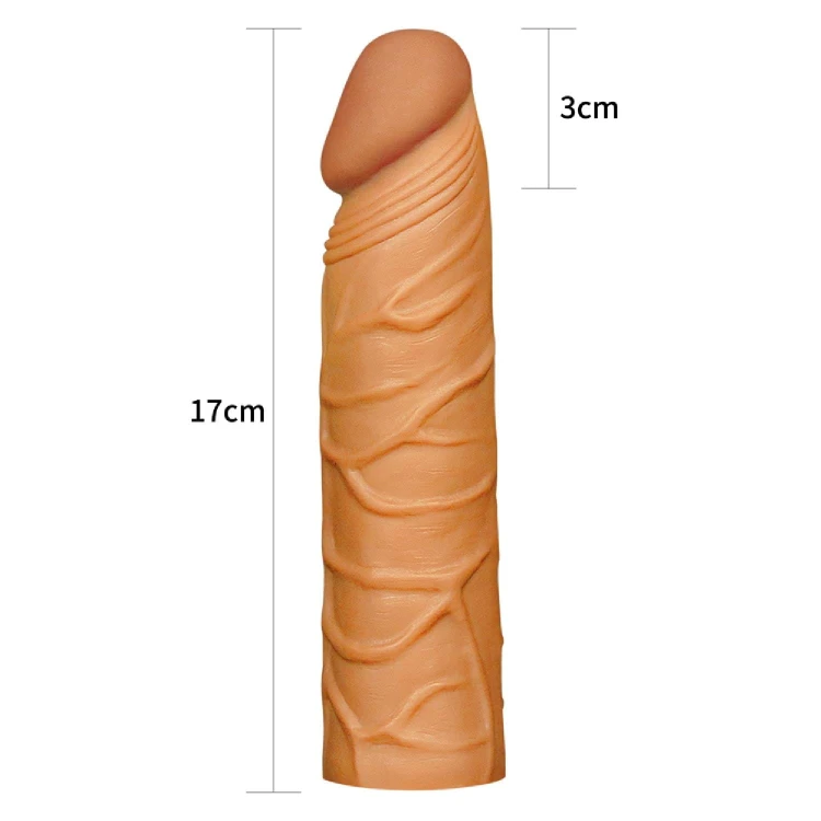 nakładka realistyczna Add 1"" Pleasure X Tender Penis Sleeve Brown