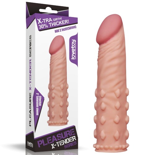 nakładka realistyczna Add 2"" Pleasure X Tender Penis Sleeve Flesh