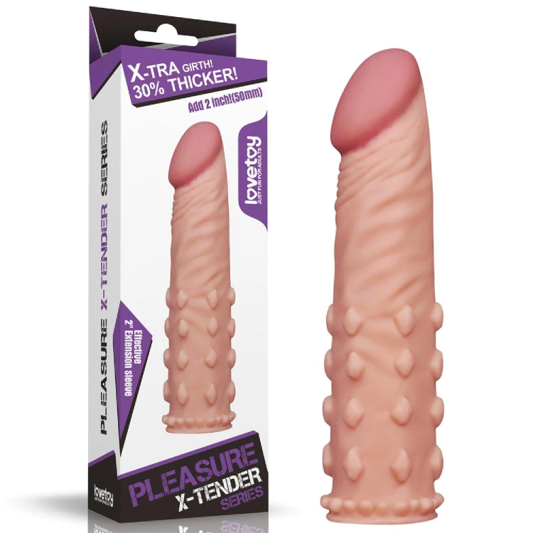 nakładka realistyczna Add 2"" Pleasure X Tender Penis Sleeve Flesh