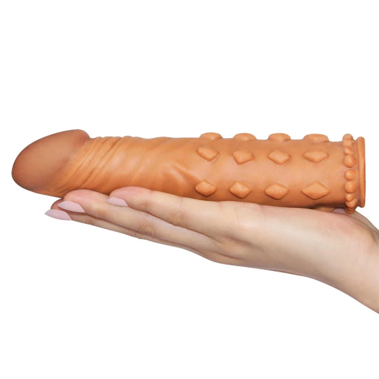 nakładka realistyczna Add 2"" Pleasure X Tender Penis Sleeve Brown