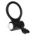 pierścień erekcyjny Power Clit Silicone Cockring Black