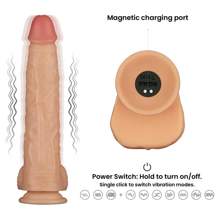 dildo 11'' Vibrating Power Basics Cock
