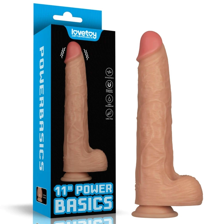 dildo 11'' Vibrating Power Basics Cock
