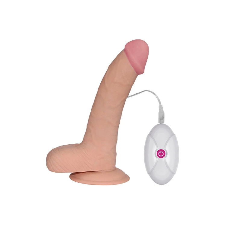 dildo 8.8"" The Ultra Soft Dude Vibrating