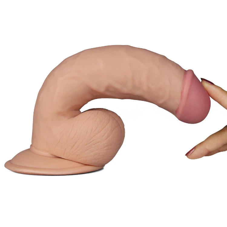 dildo 8.5"" The Ultra Soft Dude Vibrating