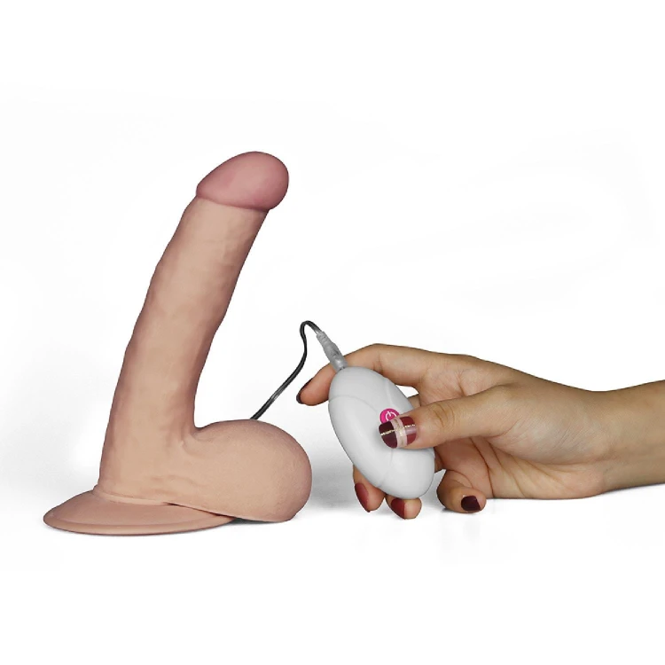 dildo 7.5"" The Ultra Soft Dude Vibrating