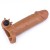 nakładka realistyczna Add 2"" Pleasure X Tender Vibrating Penis Sleeve Brown