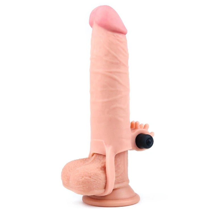 nakładka realiswtyczna Add 2"" Pleasure X Tender Vibrating Penis Sleeve Flesh