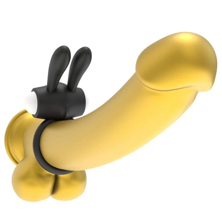 pierścień erekcyjny Power Clit Silicone Cockring Black
