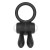 pierścień erekcyjny Power Clit Silicone Cockring Black