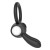 pierścień erekcyjny Power Clit Silicone Cockring Black