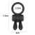 pierścień erekcyjny Power Clit Silicone Cockring Black