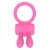 pierścień erekcyjny Power Clit Silicone Cockring Pink