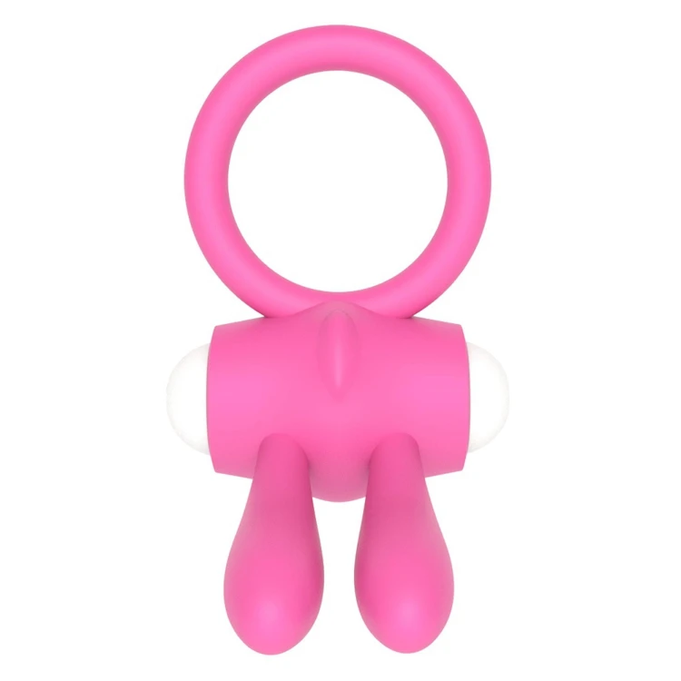 pierścień erekcyjny Power Clit Silicone Cockring Pink