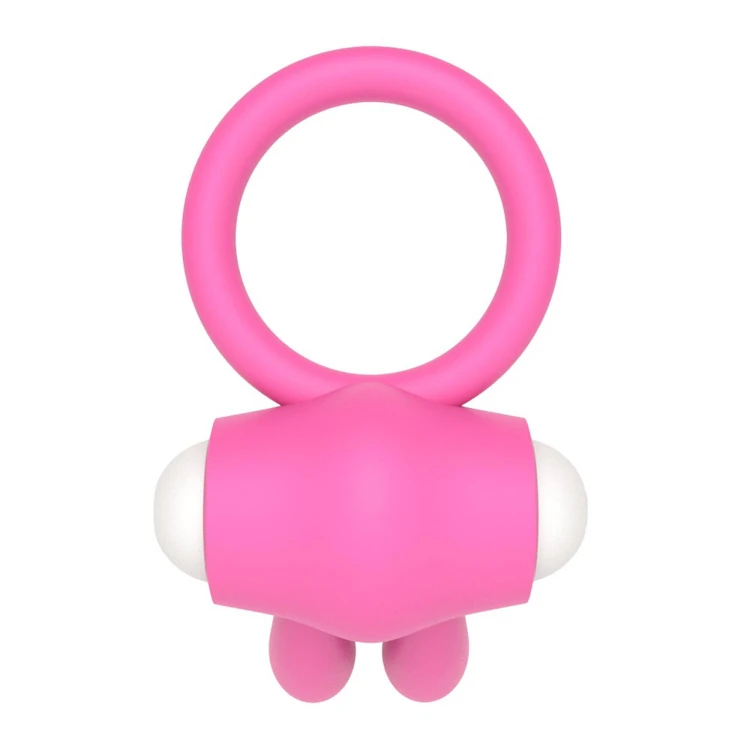 pierścień erekcyjny Power Clit Silicone Cockring Pink