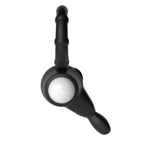 pierścień erekcyjny Power Clit Silicone Cockring Black