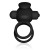 pierścień erekcyjny Power Clit Duo Silicone Cockring Black