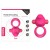 pierścień erekcyjny Power Clit Duo Silicone Cockring Pink