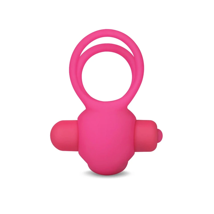 pierścień erekcyjny Power Clit Duo Silicone Cockring Pink