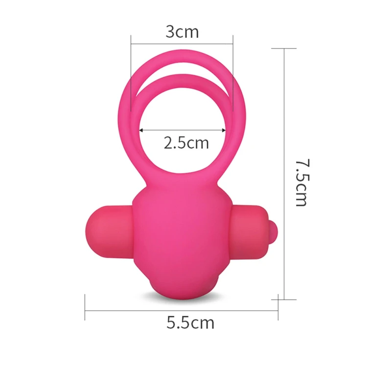 pierścień erekcyjny Power Clit Duo Silicone Cockring Pink