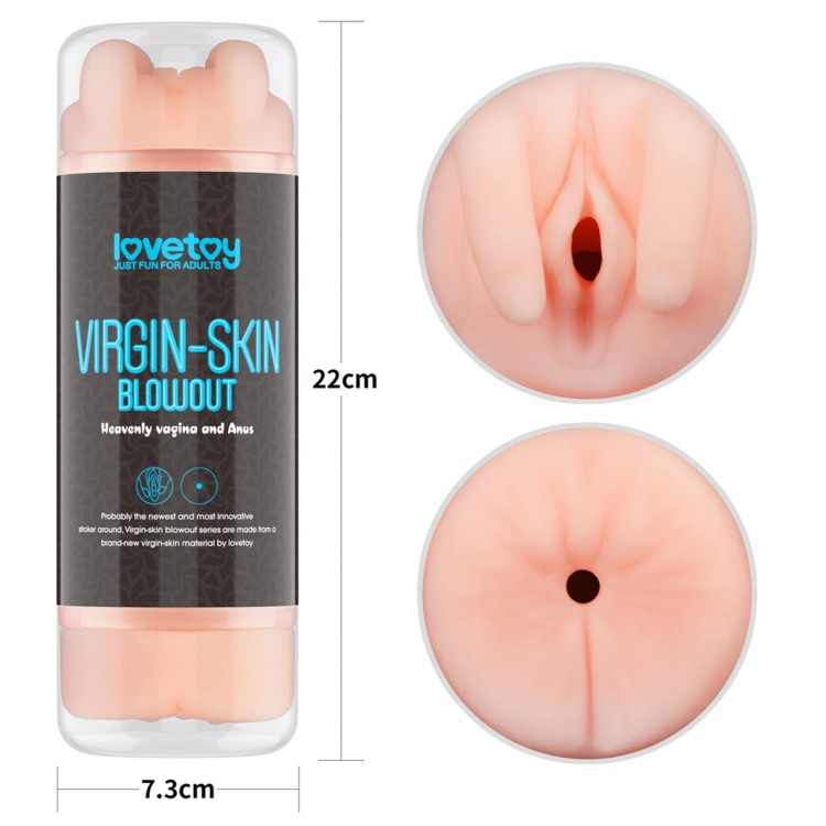 masturbator Virgin-Skin Blowout Stroker Vagina and Anus