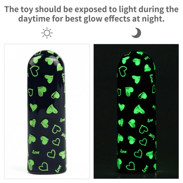 masażer Rechargeable Glow-in-the-dark Heart Massager