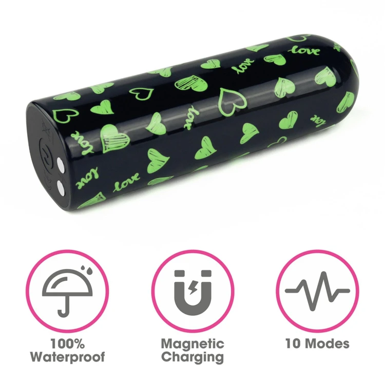 masażer Rechargeable Glow-in-the-dark Heart Massager