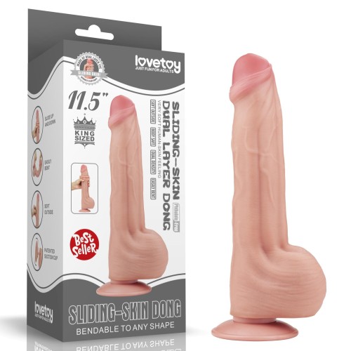 dildo 11.5'' King Sized Sliding Skin Dual Layer Dong