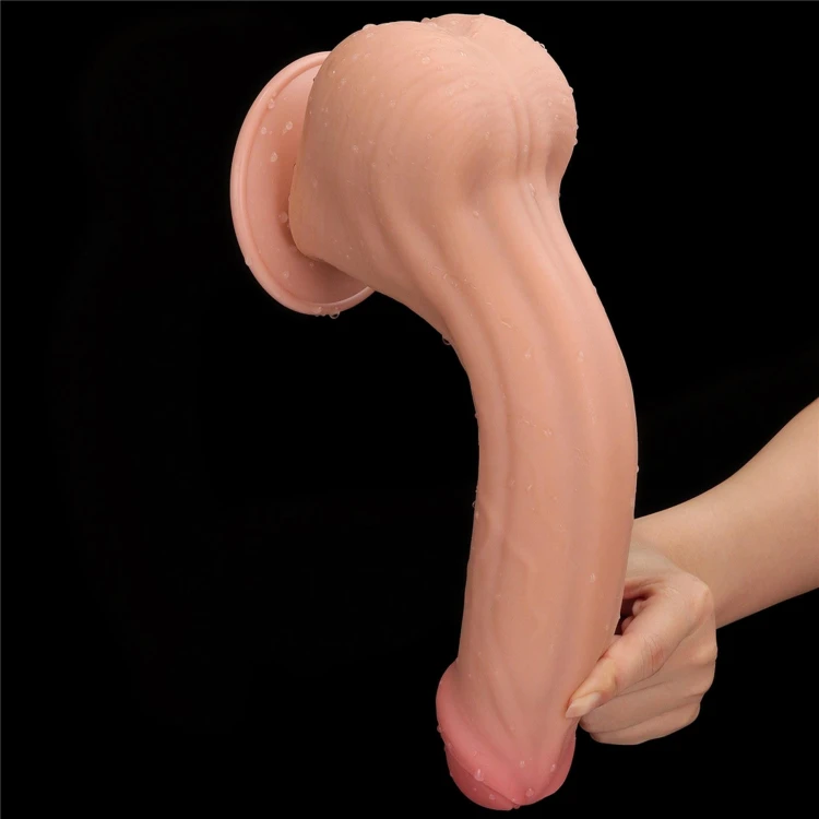 dildo 11.5'' King Sized Sliding Skin Dual Layer Dong
