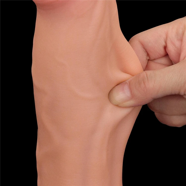 dildo 11.5'' King Sized Sliding Skin Dual Layer Dong