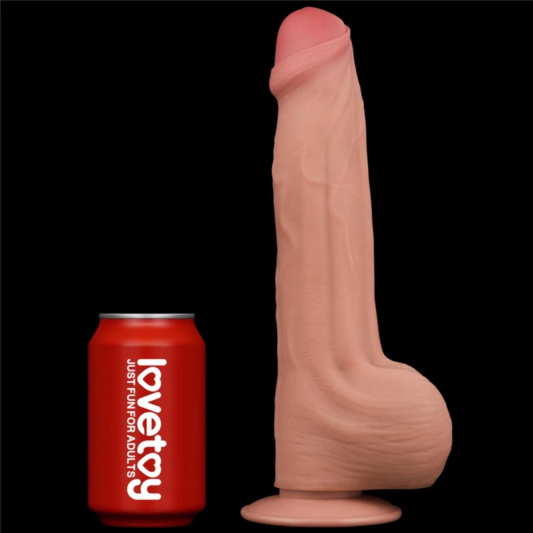 dildo 11.5'' King Sized Sliding Skin Dual Layer Dong