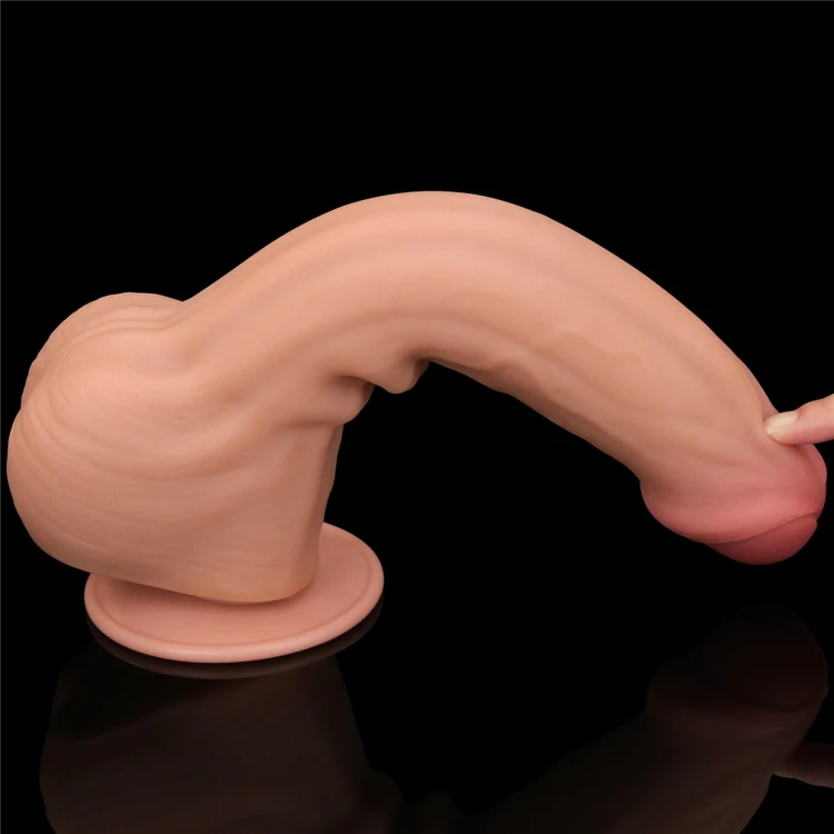 dildo 11.5'' King Sized Sliding Skin Dual Layer Dong