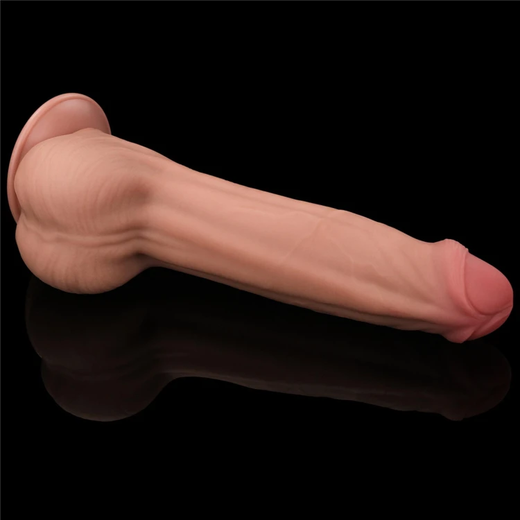 dildo 11.5'' King Sized Sliding Skin Dual Layer Dong