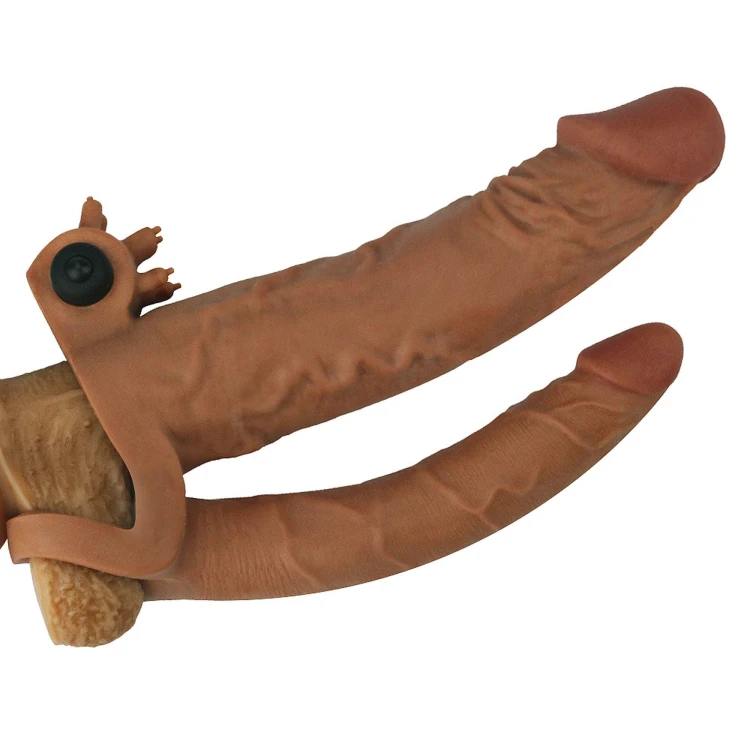 nakładka Add 2"" Pleasure X Tender Vibrating Double Penis Sleeve