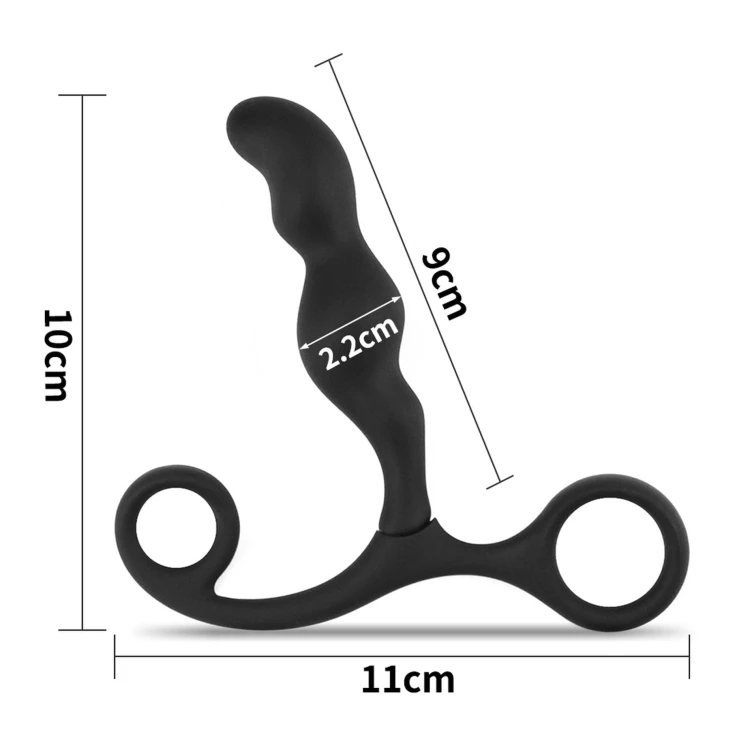 masażer Ultimate Silicone P spot Teaser Black